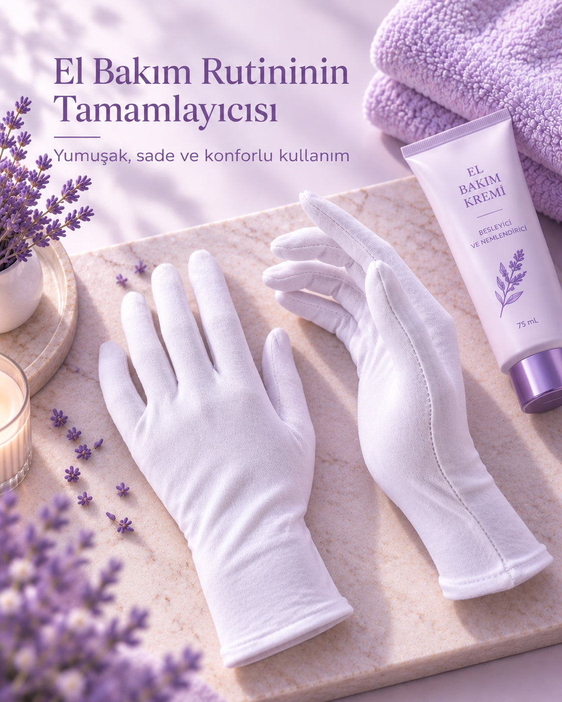 DermDeva™ | Pamuklu Egzema Eldiveni