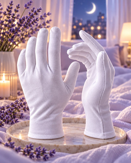 DermDeva™ | Pamuklu Gece Bakım Eldiveni