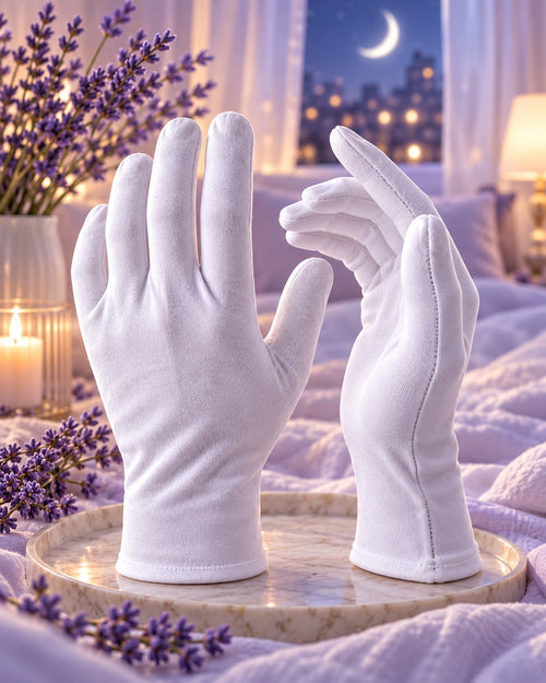 DermDeva™ | Pamuklu Gece Bakım Eldiveni