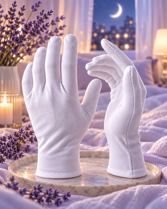DermDeva™ | Pamuklu Gece Bakım Eldiveni